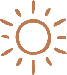 sol de color naranja